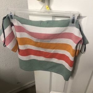 Off the shoulder crop top